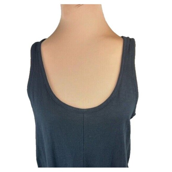 GAP Midi Tank Dress Size PM Black Scoop Neck Sundress Cotton Beachy NWOT - Picture 4 of 11